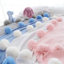 INS blanket Knitted blanket Ball blanket Cotton blanket Air conditioning blanket Nordic sofa blanket Decorative blanket Summer thin section