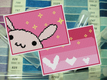 Dream park DMC cross-stitch card set material package Single bus card set-Nian Hua(choose 1 of 3) can be customized finished product