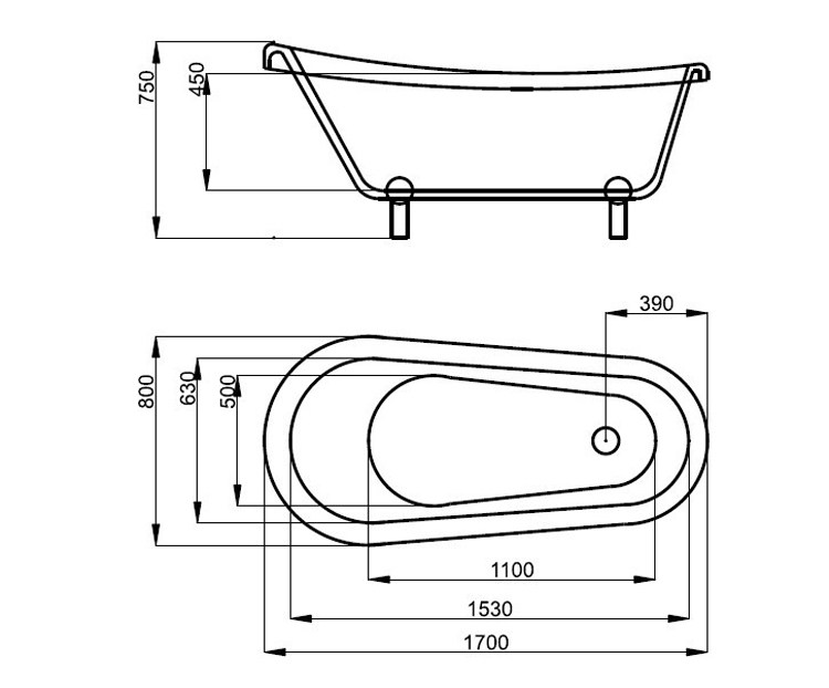包邮珠光板欧式贵妃浴缸古典独立单人移动浴缸亚克力双层自洁保温_7折