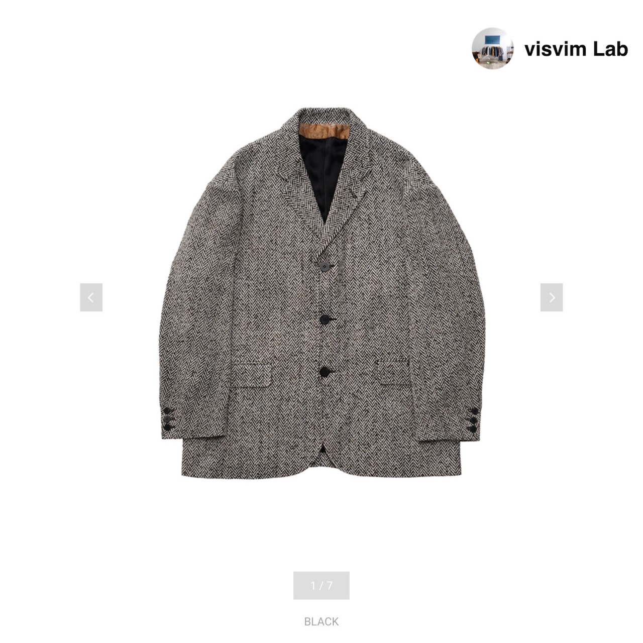 visvim 24fw BOWEN BLAZER (SILK)