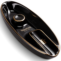 CIGARLOONG cigar ashtray ceramic large caliber cigar smoke slot living room decoration ornaments cigarette smoker