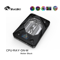 bykski CPU-RAY-ON-M black CPU digital water block Ryzen3 5 7 ThreadRipper