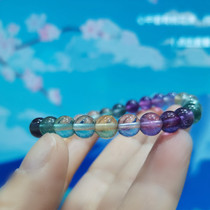 Natural fluorite bracelet bracelet hand decoration rice Dou live special shot link