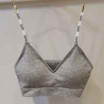 Ancient Courteous letters Shoulder Strap Thread Cotton seamless underwear Wrapped Chest Small Vest Beauty Back Bra Smear Lady summer