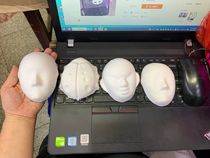 Kindergarten handmade pulp Peking opera facial mask white diy childrens empty hand painted ladybug mask super small mask