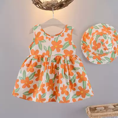 Children's summer clothes, female baby princess sundress, little children's clothes, girls ' dresses, one-year-old children's Western skirt