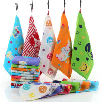 Pure cotton three-layer gauze small square towel adult children wash face towel kindergarten sweaty soft belt lanyard can be approved