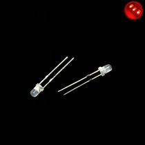 3MM F3 fog LED white red red light LED LED light super bright short foot