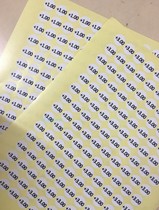 Spot 15MM degree self-adhesive label paper glasses negative degree label positive number stickers Dongguan can be customized number
