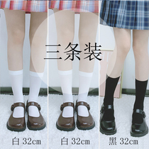 Pudding bear ~~ socks womens thin long tube cute Japanese lace hollow sweet Joker uniform matching pieces