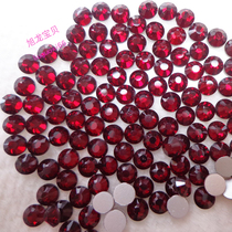 Flat bottom rhinestone deep red DIY accessories Mobile phone stick drill Nail stick drill imitation Austrian drill Special fine international trade AA drill