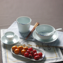 Shanshui a ceramic platter rice bowl noodles soup bowl table Club Hotel tableware set set Chinese style Chinese style