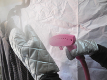 Hanging machine gloves anti-scalding heat insulation thickening microwave oven gloves high temperature baking two can be universal