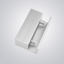 Electric lock door clip Glass door U type frameless door clip Aluminum alloy stainless steel aluminum door clip Access control accessories