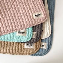 Custom INS Wind Import 100pcs Quilted Cotton Solid Bedsheet Infant Toddler Fabric Multicolor Bedding Warming Cushion