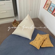 Customize INS Smiley Face Bean Bag Quilted Bean Bag Children Sofa Detachable Sloth Sofa Photographic Props Decoration