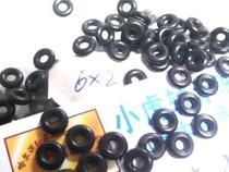 6 * 2 6X2 Oil-resistant and waterproof black Dingqing rubber material O-ring Outer diameter 6 Inner diameter 2 Wire diameter 2 mm
