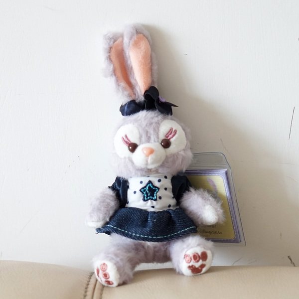 达菲熊朋友stella lou史黛拉兔子公仔芭蕾兔牛仔裙毛绒玩具玩偶