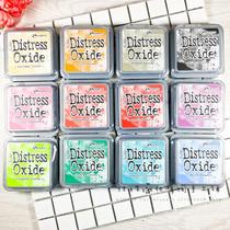 Tim Holtz Oxide Ink Pad Paste Smudge Smudge Brush color dye Card Distress Oxide Ink