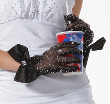Свадебные кружева короткие перчатки корейское черное платье перчатки летние эластичные перчатки против ультрафиолетовых лучей
