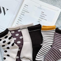 Bobo pig childrens clothing boy socks cotton autumn clothing anti-odor and sweat absorption middle child cartoon moustache tide