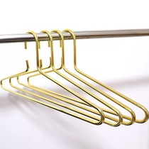 First seen Nordic gold coat hangers thick and thick winter household coat hangers wide shoulders unscented clothes hanging