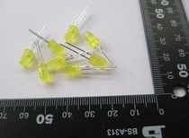 5MM yellow-haired high-light glowing tube LED glowing diode