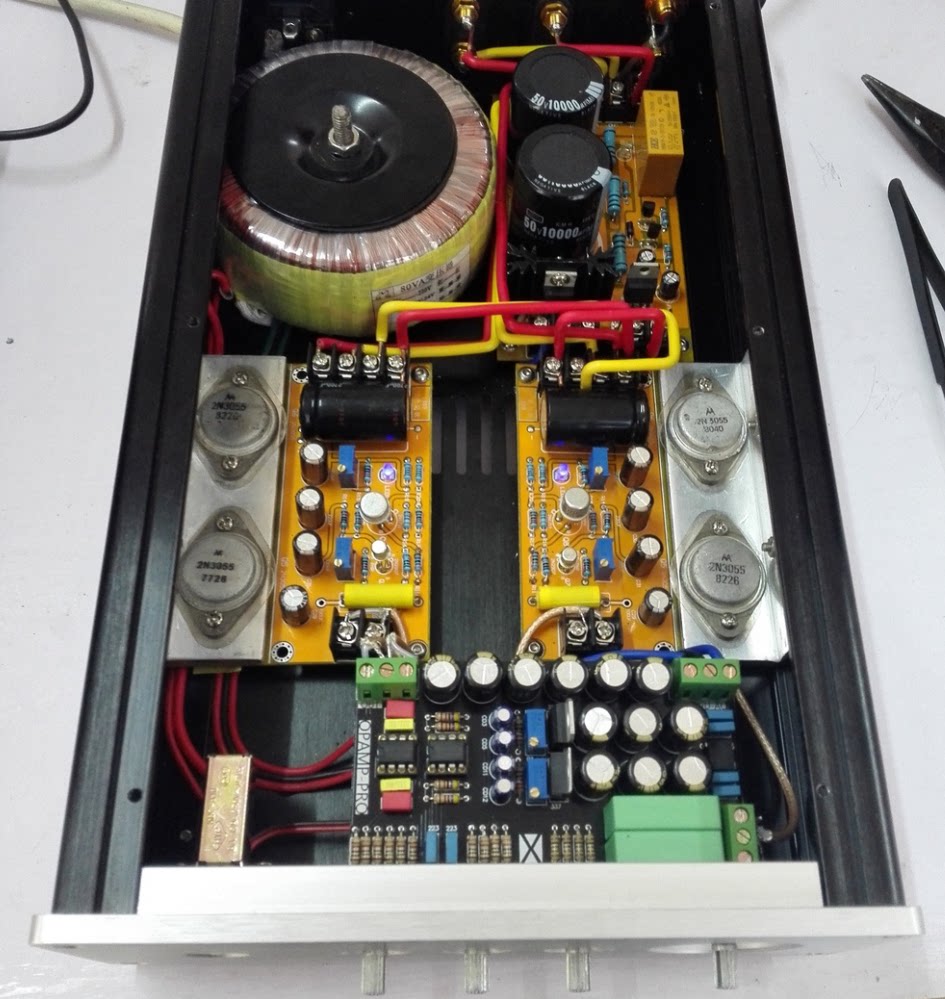 发烧级1969功放成品板 hood 纯甲类功放 diy套件 12v发烧功放机