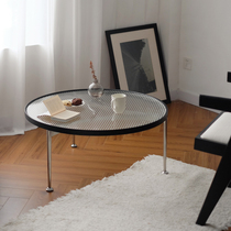 Ezhou building set original lake light tea table Nordic simple tempered glass coffee table light luxury modern small apartment round