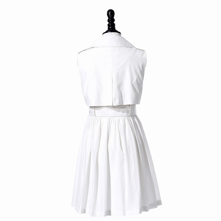 歌莉娅2015秋装新款女装假两件连衣短裙风衣式连衣裙158K4A390