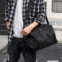 Travel bag mens large-capacity simple fashion handbag travel lightweight waterproof messenger bag sports fitness bag