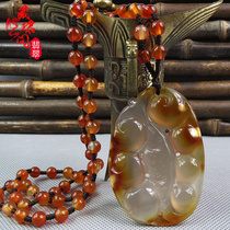 Brazil Manau ice color jade medullary pendant sweater chain male and female ice seed drop delivery chain multiple pieces