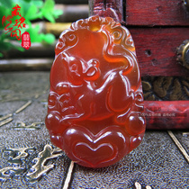 Red Manau XII zodiac pendant Manau genus Pendant Squirrel Bull Tiger Rabbit Dragon Snake Horse Monkey Cock Dog Pig