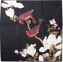 Taiwan Tourism Taipei Palace Museum Cultural and Creative Commemorative Gifts Boutique Handkerchief Handkerchief Haitang Magnolia