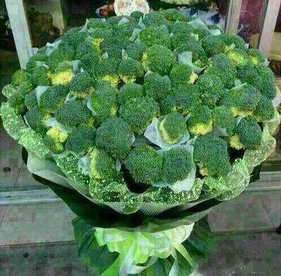 新鲜水果蔬菜西兰花花束深圳创意搞怪生日鲜花速递1000余城市连锁