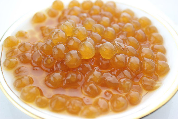 那道商城珍珠奶茶原料 皇玉珍珠1kg 珍珠粉 圆黄色珍珠辅料 包邮_双氙