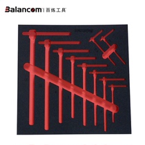 White refining tool Balancom T-shaped Allen wrench storage sponge