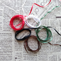 Collection of 12 3mm fine ribbons Gift wrapping tag ribbon Ribbon Ribbon Ribbon Bookmark Balloon tied rope 5m