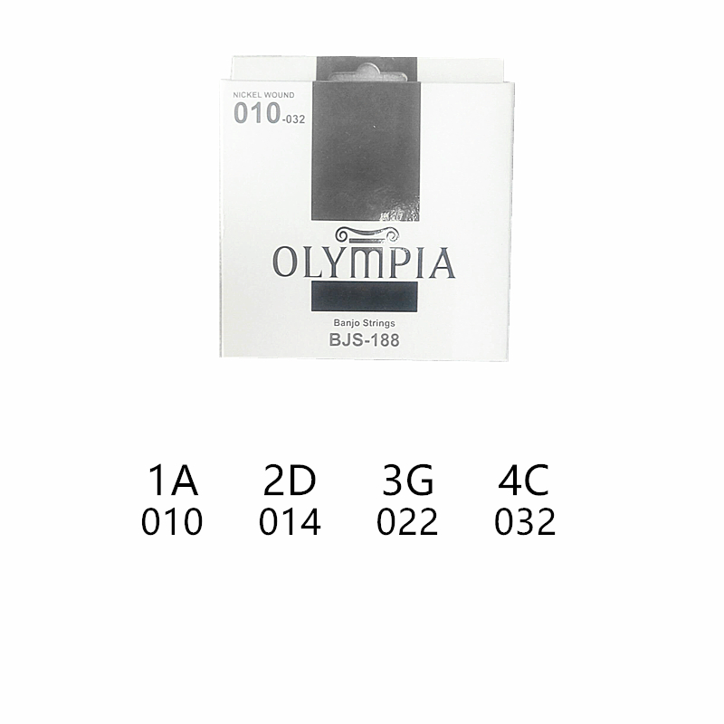 OLYMPIA OLYMPIA Olympia Banjo Strings Banjo Strings 010-032 Four Strings 010-010 Five Strings