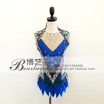 Boyi professional tailor-made rhythmic gymnastics clothing Childrens adult rhythmic gymnastics competition performance skirt G1248