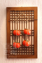 South Korea imported traditional decorative frames Persimmon pendant folk works 30 x 49 7cm H-P08999