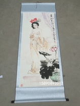 Antique painting celebrity calligraphy and painting Chinese painting Guifei out of the Bath drawing meticulous painting bedroom living room decoration scroll hanging painting