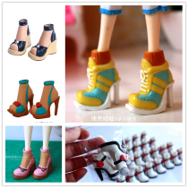 Mini baby shoes Tangguo doll shoes Blythe small cloth short boots fake 2 color boots girl playing home Toys