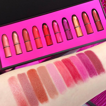 Spot Phantom MAC Christmas limited lipstick red 10 Gift Boxes Suit Mini warhead Lip Lipstick Favourites