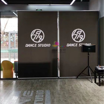 Custom full shading waterproof LOGO roller curtain dance Taekwondo yoga hip-hop dance fitness GB Latin dance curtain