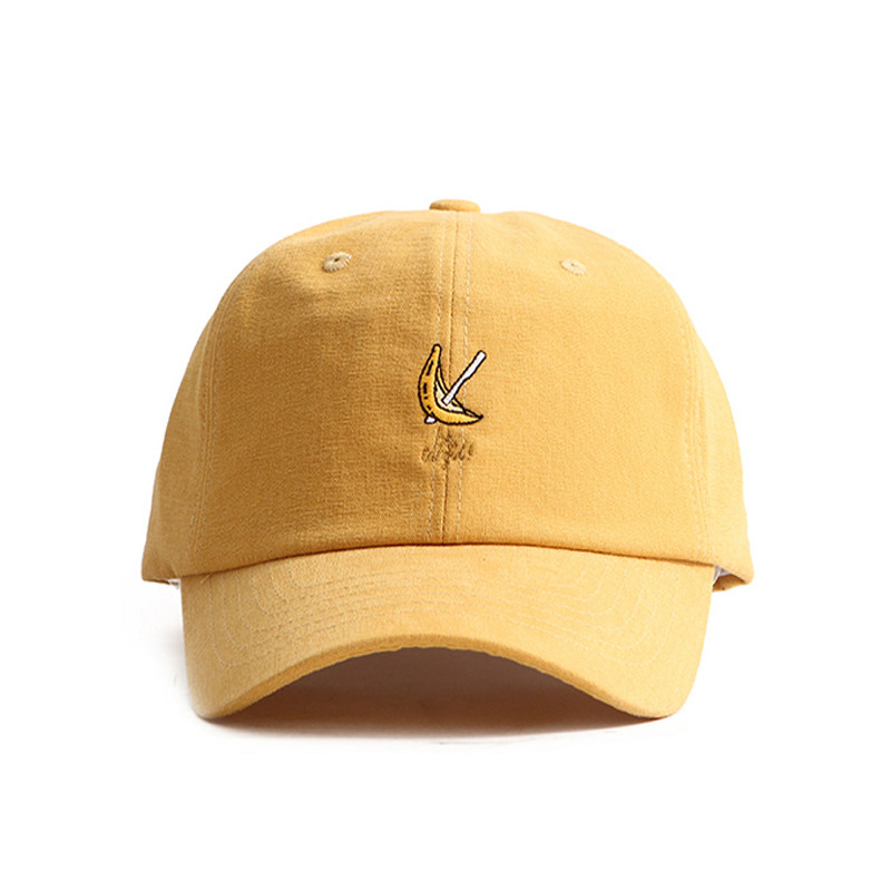 韩国进口潮牌flipper正品时尚鸭舌帽可爱黄色香蕉春男女棒球帽子_7折