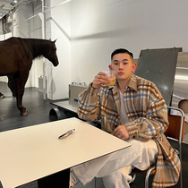 GAHKSTUDIO Warm Male Prince Autumn Winter New Expensive Brand Plush Shirt Loose ~