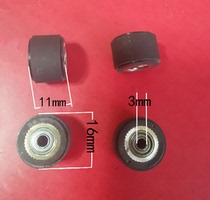 Lettering machine accessories copper press wheel wheel engraving machine paper press wheel push wheel push wheel 3-11-16 rubber wheel