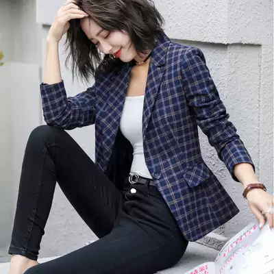 2021 new fashion British style sub-chic small suit women's jacket long-sleeved Korean early autumn suit overalls