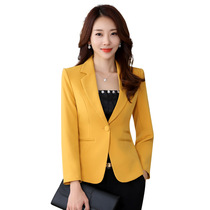 2021 autumn new short small suit long sleeve blazer womens black slim dress Korean spring and autumn slim body